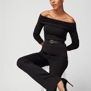 Whbm passporter off shoulder top